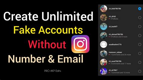 How To Create Unlimited Fake Accounts In Instagram 2021 Instagram Par