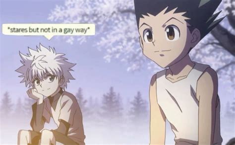 Stares But Not In A Gay Way In 2024 Killua Gay Stare