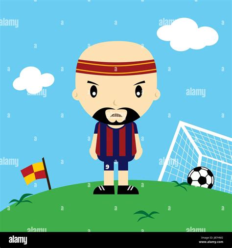 funny cartoon soccer player league vector art illustration Stock Vector Image & Art - Alamy