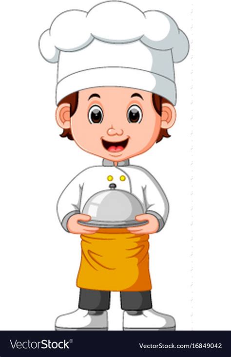 Boy chef cartoon Royalty Free Vector Image - VectorStock