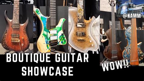 Boutique Guitar Showcase At Namm Guitar Works Of Art Youtube