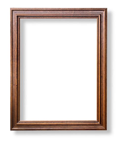 Premium Photo Wooden Frame On White Surface