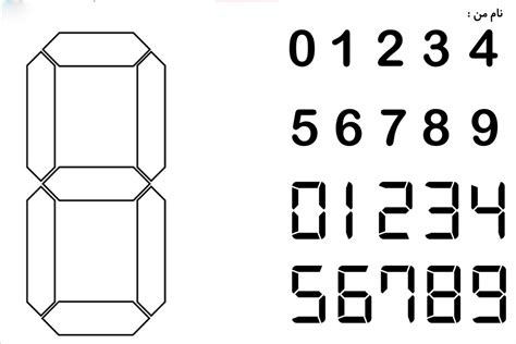 ۱۰ کاربرگ اعداد دیجیتالی کاربرگ آموزش اعداد دیجیتال ریاضی دوم ستاره