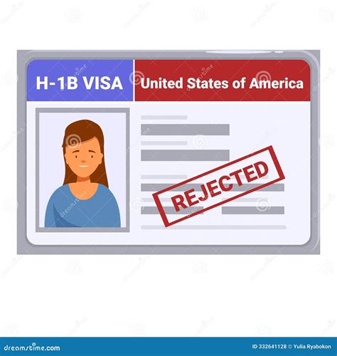 America Work Visa Page On Passport Royalty-Free Stock Photo