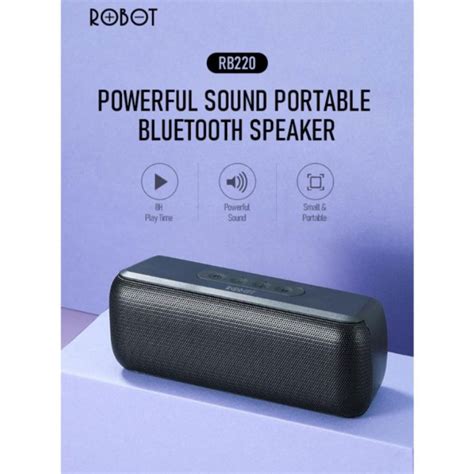 Jual SPEAKER ROBOT RB220 SUPER BASS BLUETOOTH BLACK Shopee Indonesia