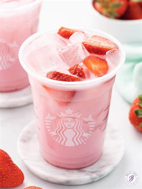 Starbucks Pink Drink Copycat {only 3 Ingredients } Belly Full