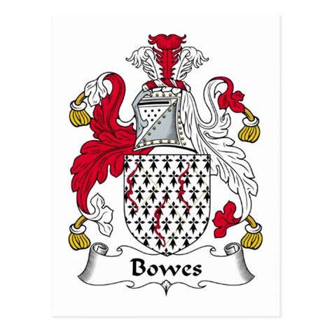 Bowes Family Crest Postcard | Zazzle