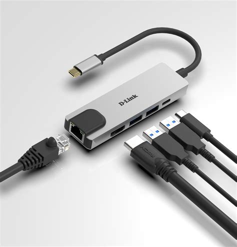 DUB-M520 5-in-1 USB-C Hub with HDMI/Ethernet and Power Delivery | D-Link UK