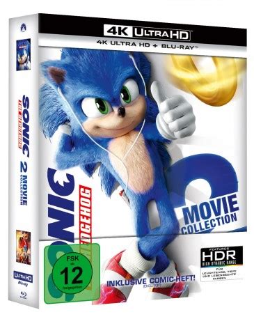 Sonic The Hedgehog 4K Ultra HD Blu Ray Blu Ray 2 Movie Collection