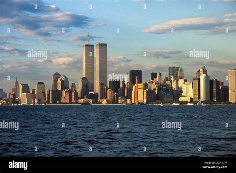 World Trade Center in Manhattan, NYC before 9.11.01 Stock Photo - Alamy