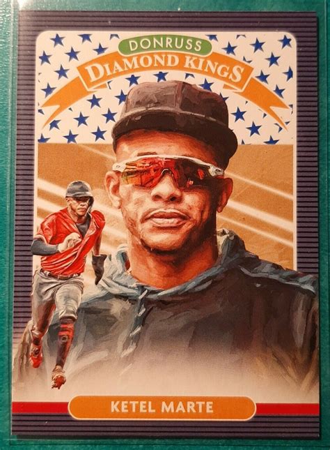 2020 DONRUSS INDEPENDENCE DAY DIAMOND KINGS KETEL MARTE 28 ARIZONA