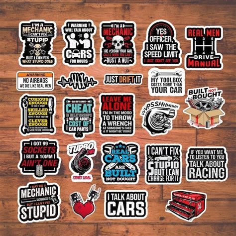 Mechanic Stickers - Etsy