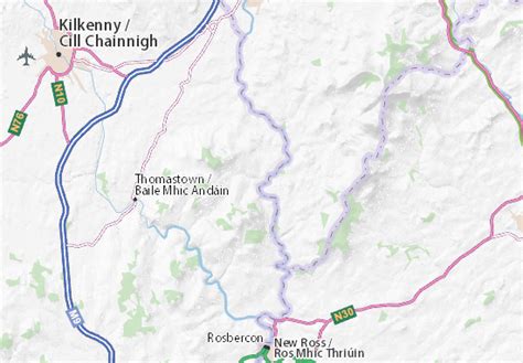 MICHELIN Graiguenamanagh map - ViaMichelin