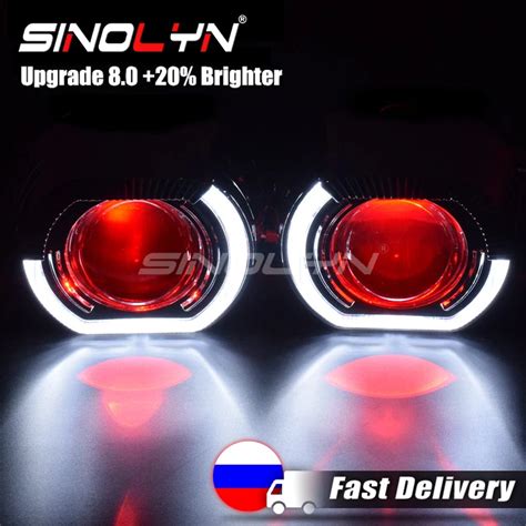 Sinolyn Angel Eyes Inch Bi Xenon Lenses For Headlights H H Car