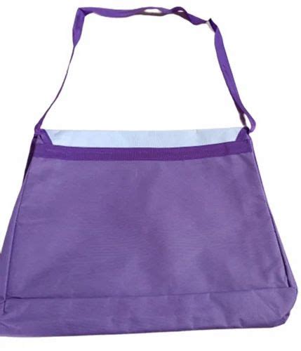 White And Purple Promotional Logo Polyester Bag Capacity Kg At Rs