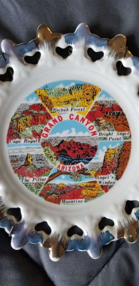 Vintage Grand Canyon Souvenir Plate Etsy