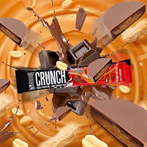 Warrior Crunch High Protein Bars 20g Protein Each Bar Low Carb