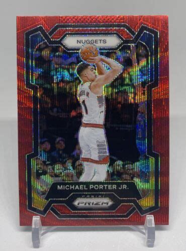 Michael Porter Jr 2023 24 Panini Prizm RUBY WAVE PRIZM 116 Denver