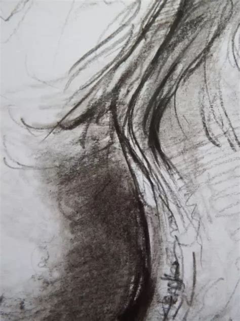 FINE ART A2 Charcoal Pencil Drawing Male Nude Erect Phallus Large Penis 149 99 PicClick UK