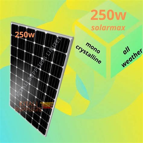 Solarmax 250w Monocrystalline Solar Panel Monocrystalline All Weather