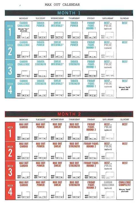 Insanity Calendar Pdf