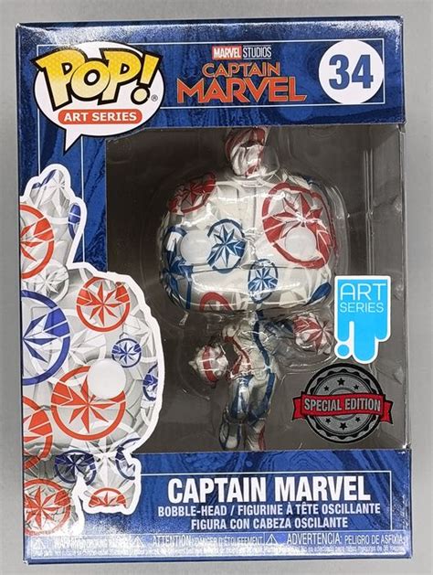 Funko Pop Captain Marvel Art Series Uk