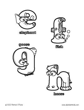 Alphabetimals Coloring Pages Coloring Pages