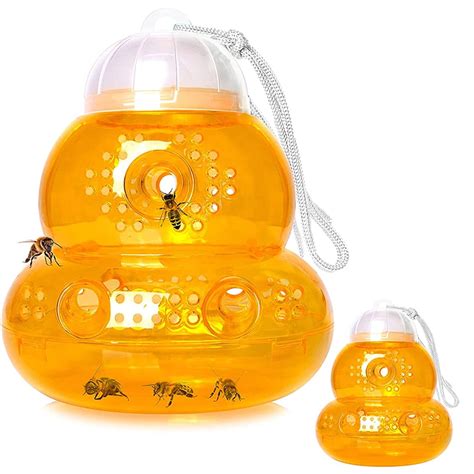 Wasp Trap Catcher, Honey Bee Trap, Wasp Trap, Bee Trap, Reusable Insects Traps Bee Catcher for ...