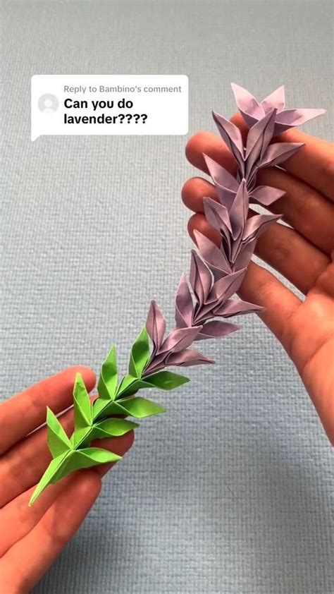 Making Lavender Out Of Paper Floral Origami Instructions Nel 2024