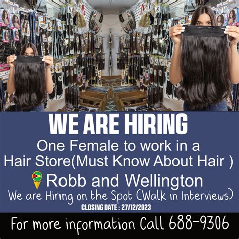 Female Sales Associate For Hair Store Web Money Solutions