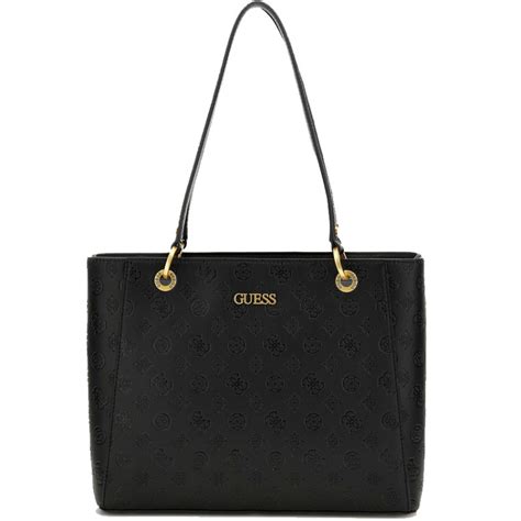 Guess Geva Logo Tote Bag G Black