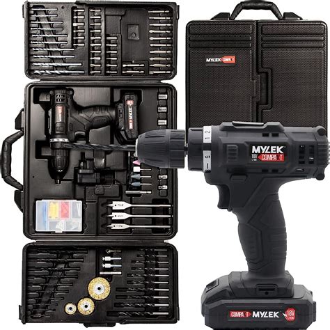 Mylek Mybmc V Cordless Drill Electric Driver Set Lithium Ion