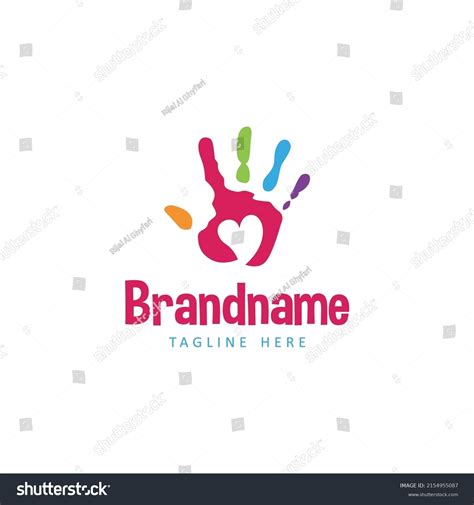 Kids Logo Template Your Business Stock Vector (Royalty Free) 2154955087 ...