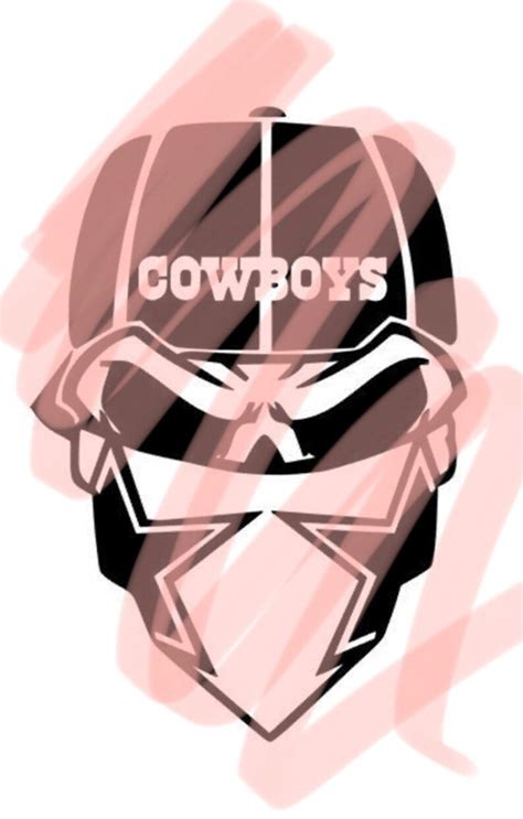 Dallas Cowboys Skull Vinyl Decal Etsy