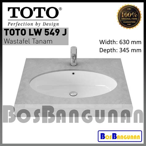 Jual Wastafel Toto Lw 549 J Under Counter Wastafel Tanam Toto Lw549j