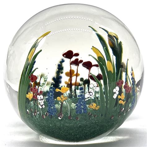 Blazing Auctions Heilman Roessler 1983 Iris Garden Glass M 10