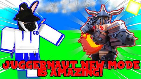 I Played The New Juggernaut Mode And Roblox Bedwars Youtube