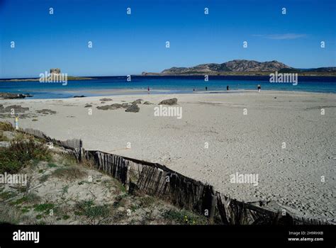 View of La Pelosa beach Stock Photo - Alamy