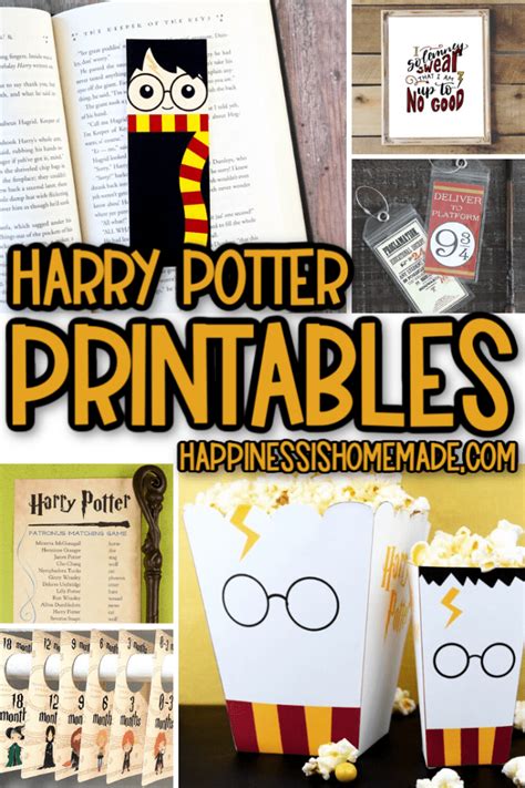 Free Harry Potter Printables Happiness Is Homemade