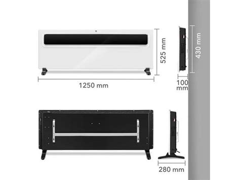 Convecteur Design Lectrique Monophas Sur Pieds Tch E Trotec