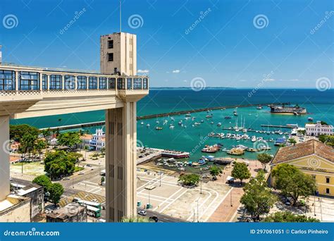 Elevador Lacerda Elevator Is One Of The Most Famous Landmarks In Stock