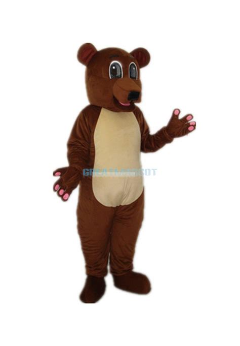 Grizzly Brown Bear Adult Mascot Costume