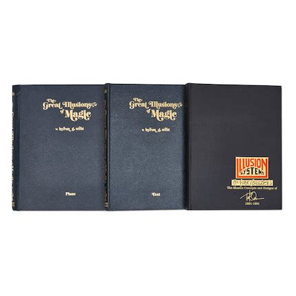 Bonhams : THREE BOOKS ON STAGE ILLUSIONS GIVEN TO SIEGFRIED & ROY