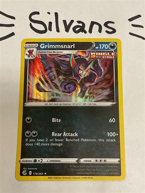 Grimmsnarl Holo Fusion Strike Fusionsangriff En Kaufen Auf