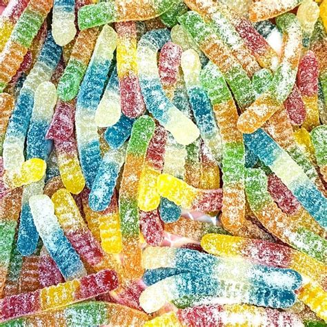 Sour Fizzy Gummy Worms 1kg Mega Bag Uk