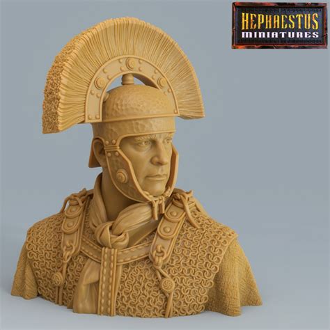 3d Printable Roman Centurion Shoulder Bust By Daniel Mcgrath