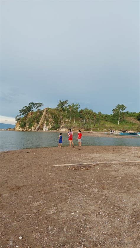 Panmuti Beach in Kupang editorial stock image. Image of terrain - 241679354