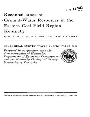 Fillable Online Pubs Usgs Reconnaissance Of Ground Water Resources In