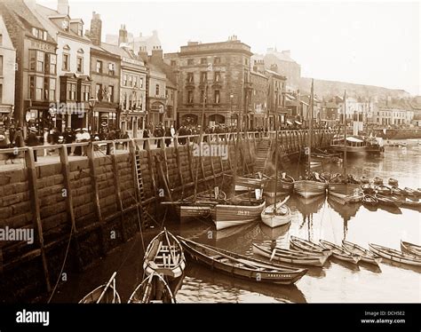 Whitby Victorian Period Stock Photo Alamy