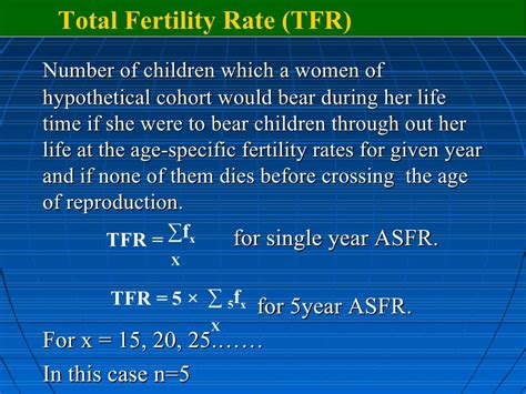 Measures Of Fertility